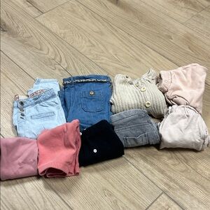 Zara Baby girl bottoms and one cardigan bundle